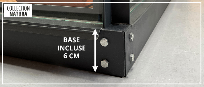 Base 6Cm Gris Anthracite - Serre LAURUS 12,90 m²