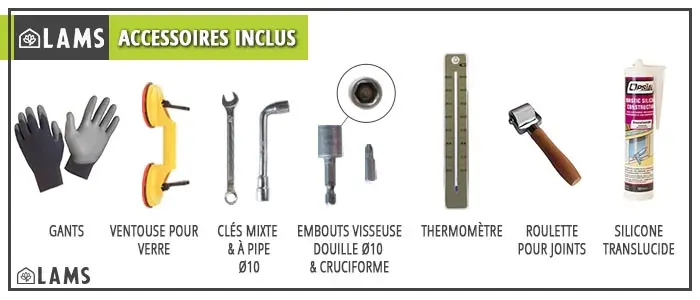 Zoom Accessoires Silicone - Serre SUPRA largeur 3,15 m