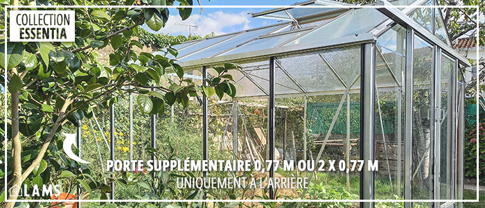 Porte Supp Essentia 3 09M - Serre ESSENTIA largeur 3,09 m