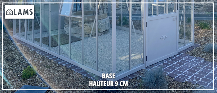 Zoom Base Authentique - Serre AUTHENTIQUE largeur 3,50m sur base aluminium