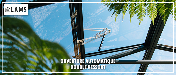 Zoom Ouverture Auto - Serre LUXIA largeur 1,60 m