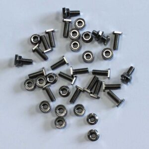 Lot de 40 vis tête marteau M6x18 mm + 40 écrous - Accessoire pour serre LAMS