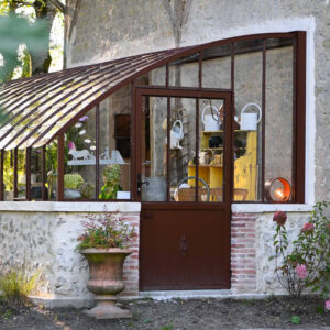 Montage serre CLASSIQUE largeur 3,50 m sur muret - Serre de jardin fabrication française LAMS