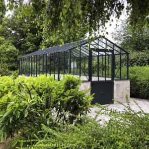 Serre CLASSIQUE largeur 2,75 m sur muret