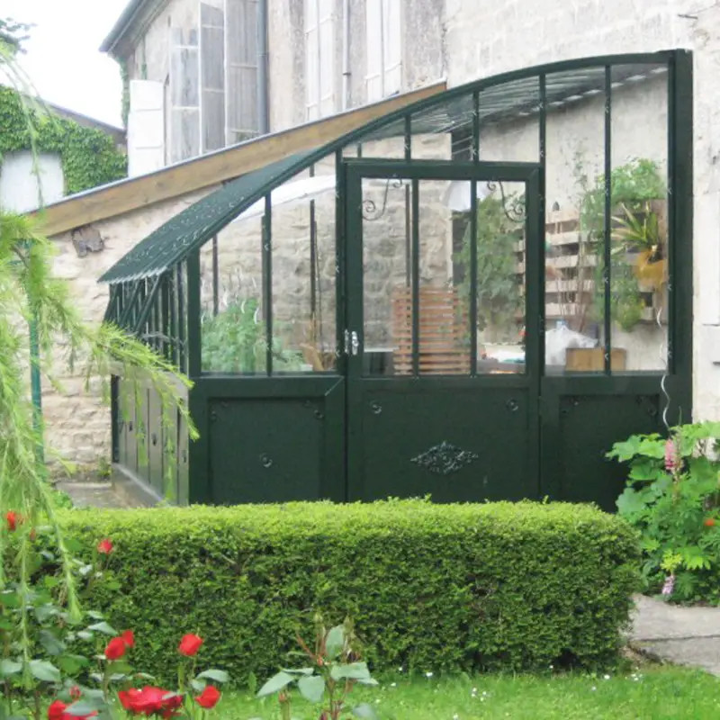 Serre de jardin CHAMBORD largeur 2,80 m sur embase aluminium - Vue d'ensemble