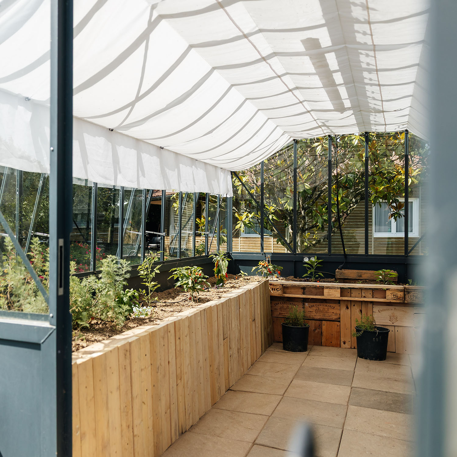 Serre CLASSIQUE largeur 2,75 m sur embase aluminium – Image 10