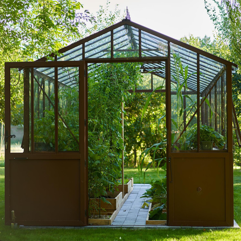 Serre CLASSIQUE largeur 2,75 m sur embase aluminium – Image 5