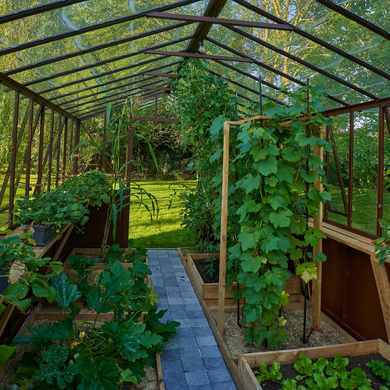 Serre CLASSIQUE largeur 2,75 m sur embase aluminium – Image 7