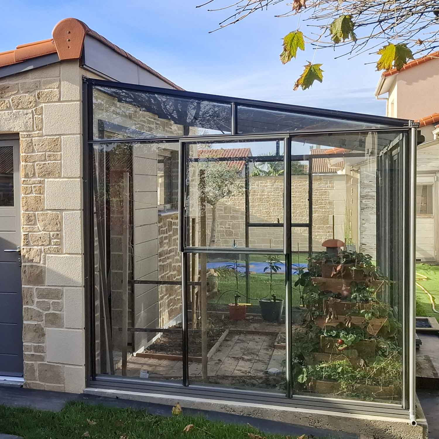 Serre LUXIA adossée largeur 2,32 m – Image 6