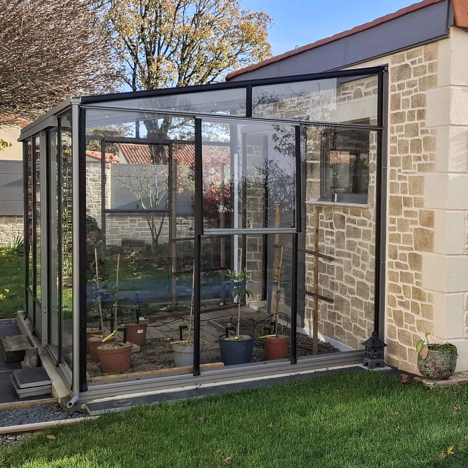 Serre LUXIA adossée largeur 2,32 m – Image 7