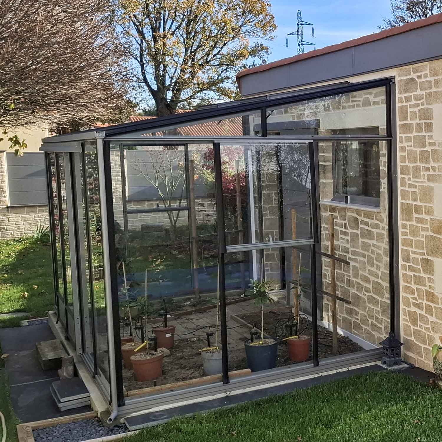 Serre LUXIA adossée largeur 2,32 m – Image 8