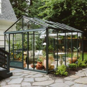 Serre LUXIA Rétro sur muret largeur 3,09 m