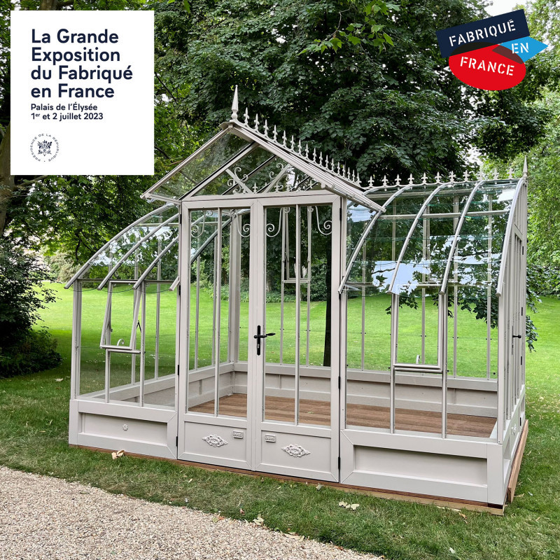 Serre MIRABEAU largeur 2,80 m sur embase aluminium – Image 2