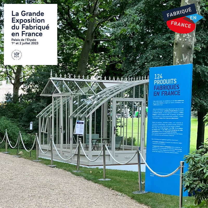 Serre MIRABEAU largeur 2,80 m sur embase aluminium – Image 3