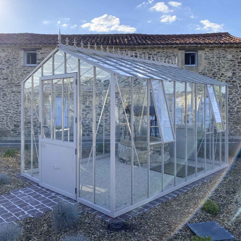 Serre AUTHENTIQUE largeur 2,75 m sur base aluminium – Image 3