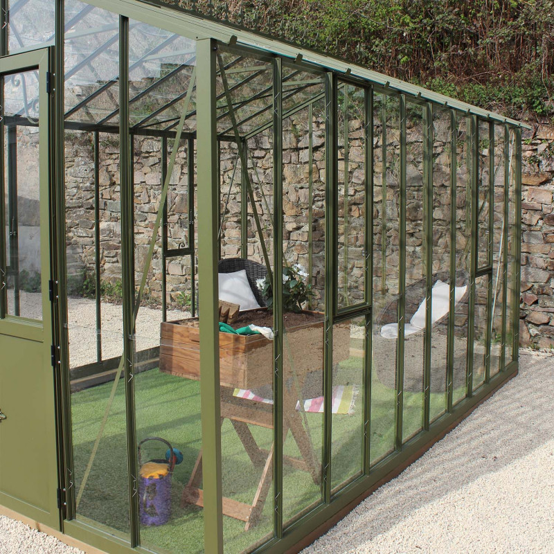 Serre AUTHENTIQUE largeur 2,75 m sur base aluminium – Image 10