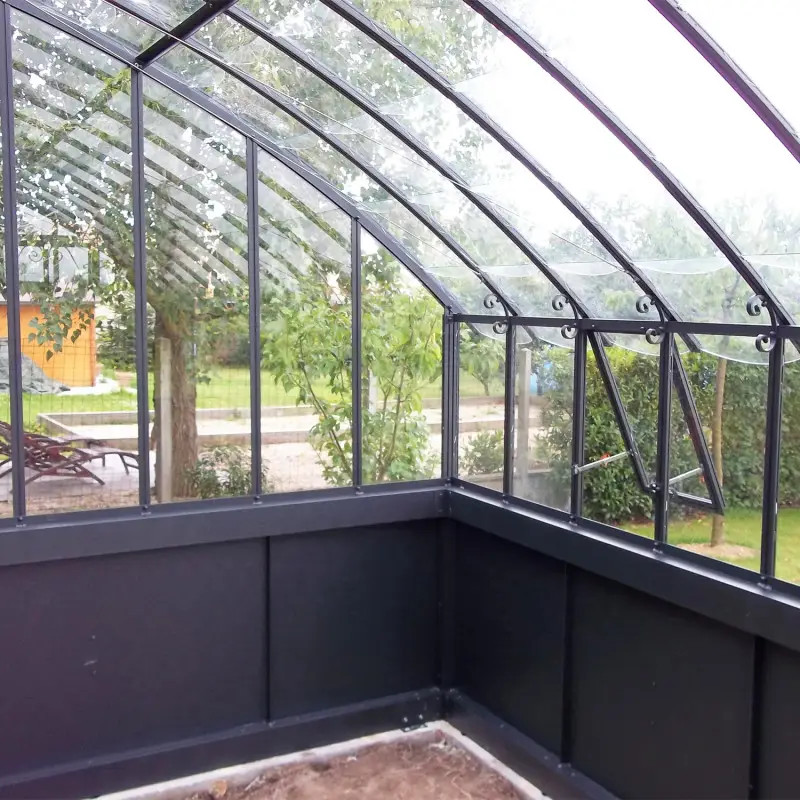 Serre VERSAILLES largeur 2,80 m sur embase aluminium – Image 6