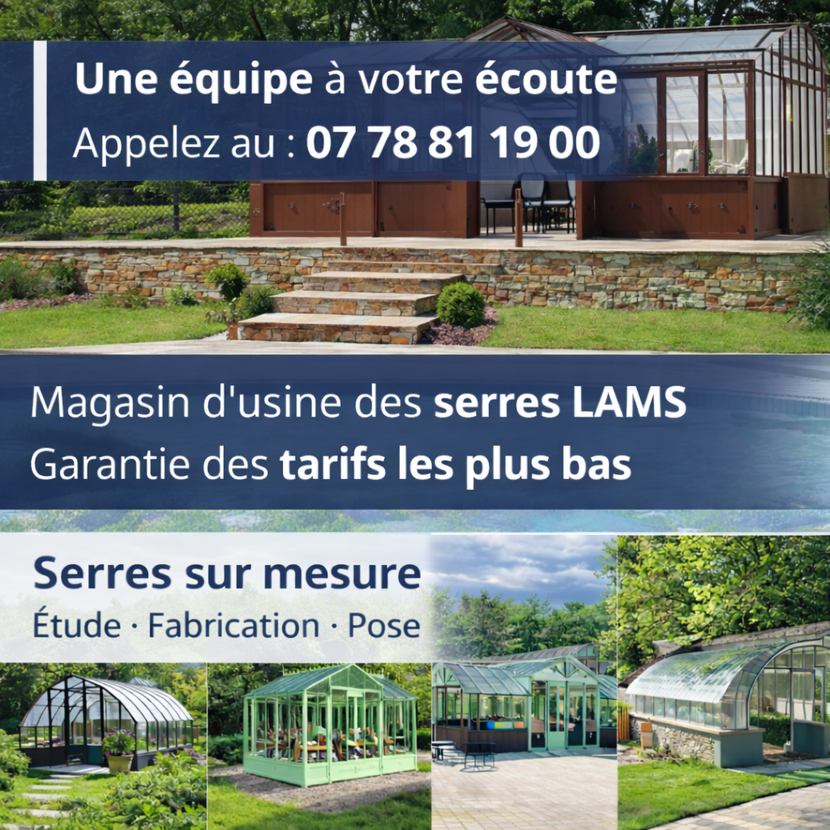 serres lams magasin officiel des serres de jardins, serre sur mesure magasin serre lams, serres de jardin service garantit